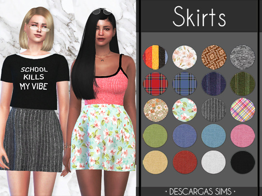 Sims 4 Skirts at Descargas Sims