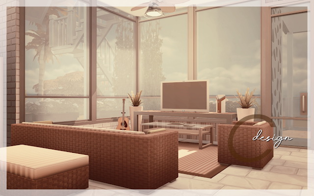 Sims 4 Modern Beach House at Cross Design