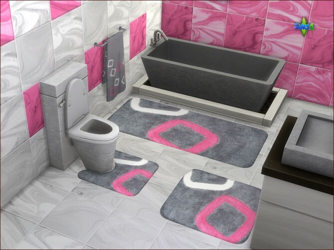 Sims 4 Bathroom Rugs by Mabra at Arte Della Vita
