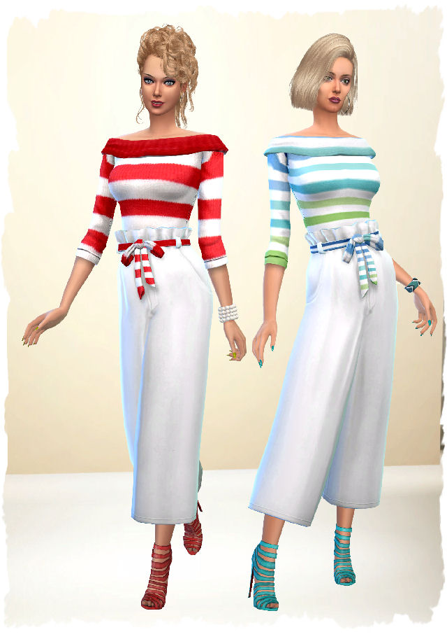 Sims 4 Culotte combi by Chalipo at All 4 Sims