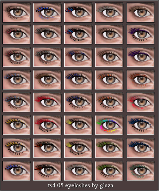 Sims 4 05 eyelashes at All by Glaza