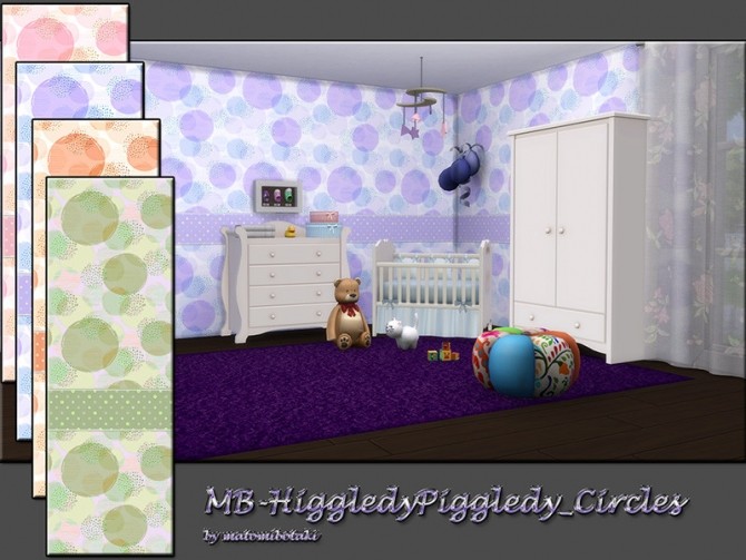 Sims 4 MB Higgledy Piggledy Circles wallpaper by matomibotaki at TSR