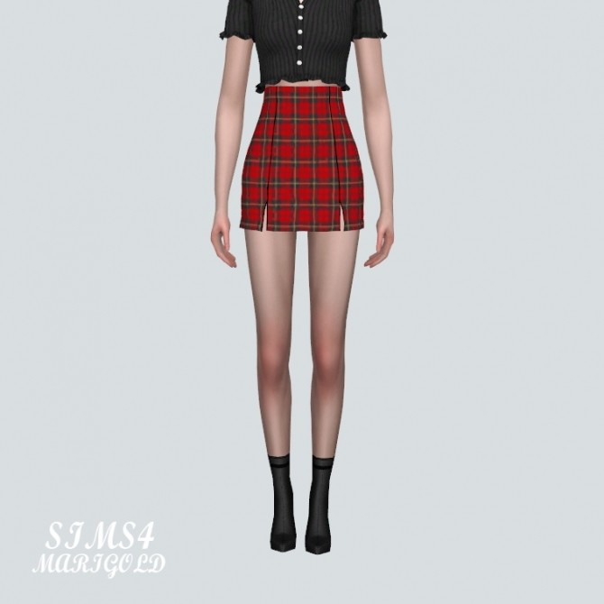 Sims 4 Slit Skirt at Marigold