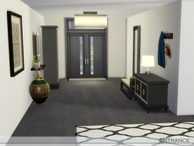 Sims 4 Modern Brick House II by Ms Jessie at TSR