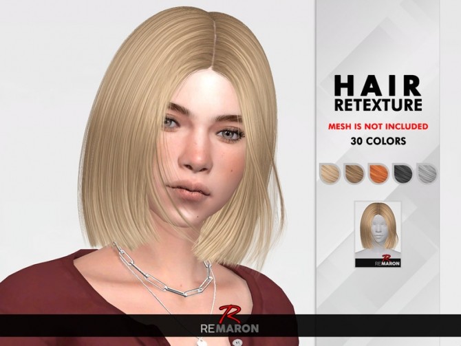 Sims 4 Ida Hair Retexture by remaron at TSR