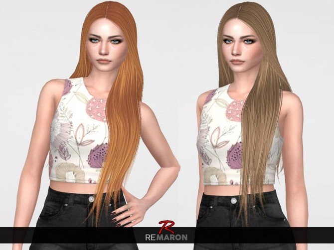 Sims 4 Maleficent Hair Retexture by remaron at TSR