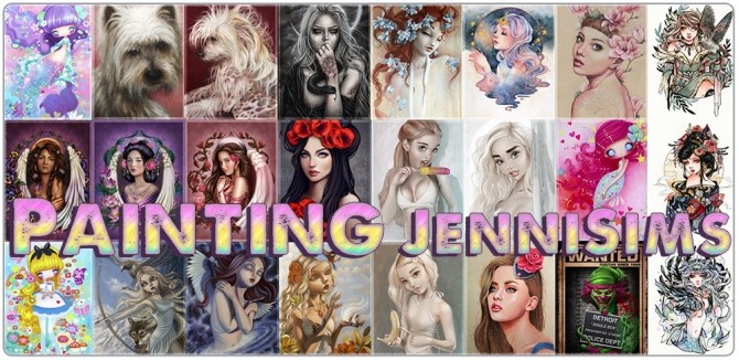 Sims 4 Collection Painting Reading Is Life at Jenni Sims