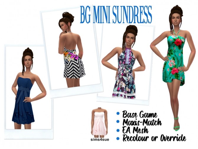 Sims 4 BG MINI SUNDRESS at Sims4Sue