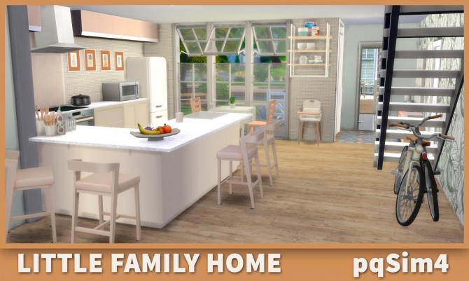 Sims 4 Little Family Home at pqSims4