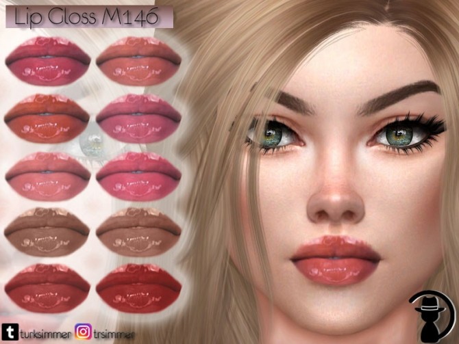 Sims 4 Lip Gloss M146 by turksimmer at TSR