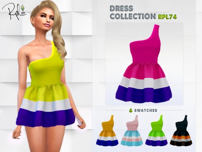 Sims 4 Dress Collection RPL74 by RobertaPLobo at TSR