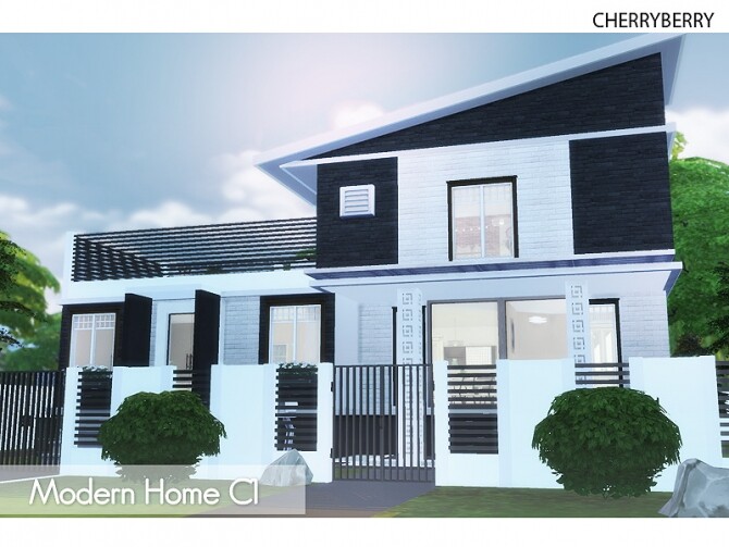 Sims 4 Modern Home C1 at Cherryberry