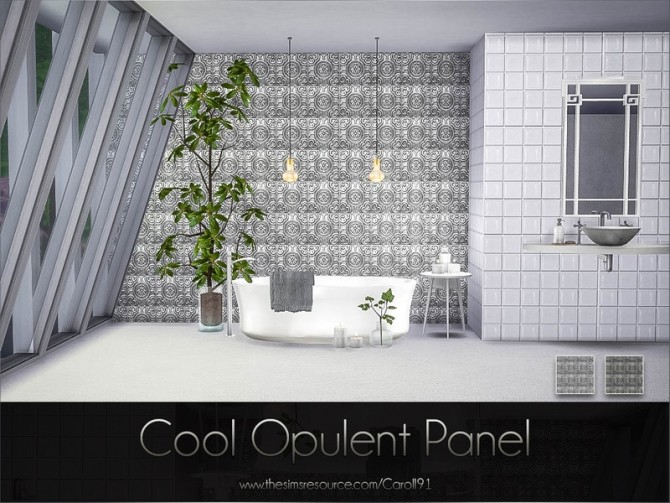 Sims 4 Cool Opulent Panel by Caroll91 at TSR