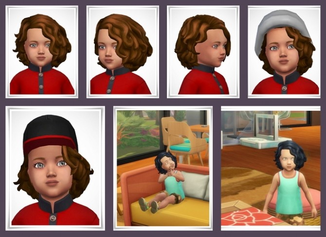 Sims 4 Nicky Toddler Hair at Birksches Sims Blog