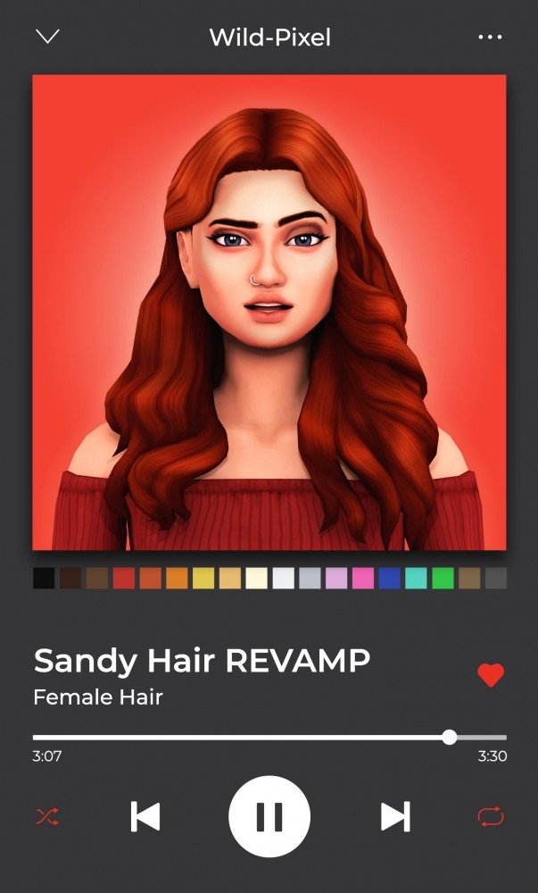 Sims 4 SANDY HAIR REVAMP at Wild Pixel