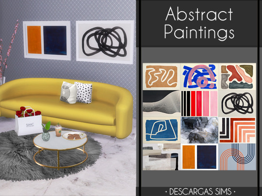Sims 4 Abstract Paintings at Descargas Sims