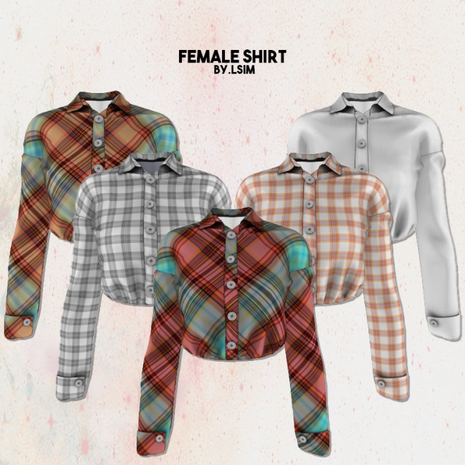 Female shirt at L.Sim » Sims 4 Updates