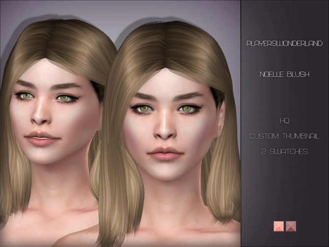 Noelle Blush By Playerswonderland At Tsr » Sims 4 Updates