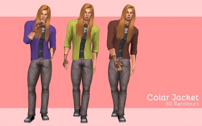 Sims 4 Colar jacket at Midnightskysims