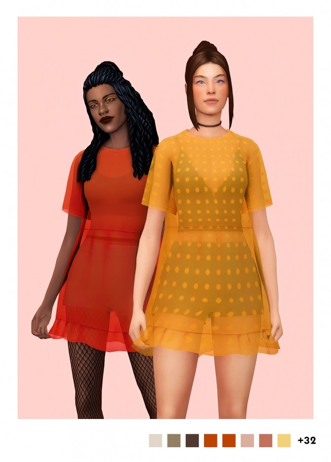 Sims 4 Charlie sheer accessory dress at Sulsulhun