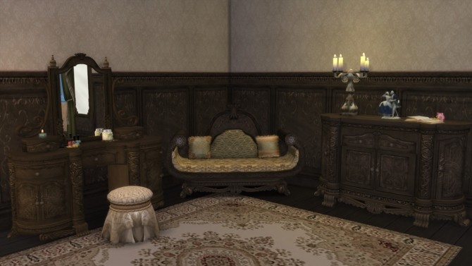 Sims 4 Venetian bedroom set at Alial Sim