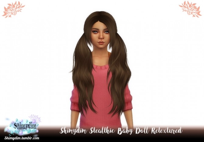 Sims 4 Stealthic Baby Doll Hair Retexture Ombre + Child Naturals + Unnaturals at Shimydim Sims