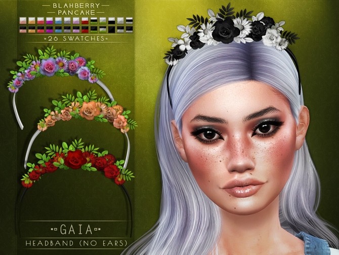 Sims 4 Gaia headbands at Blahberry Pancake