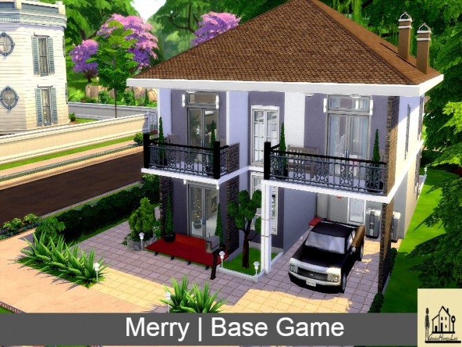 Sims 4 Merry family modern home by GenkaiHaretsu at TSR
