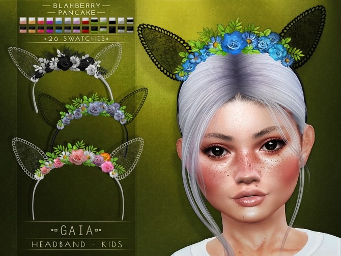 Sims 4 Gaia headbands at Blahberry Pancake