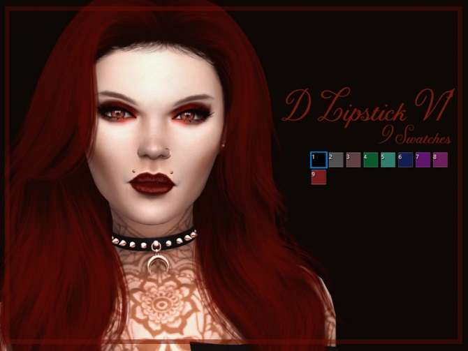 D Lipstick V1 by Reevaly at TSR » Sims 4 Updates