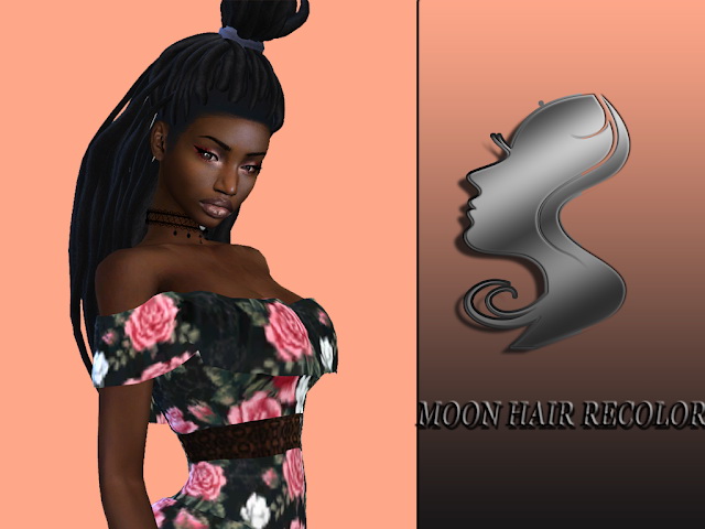 Sims 4 Moon Hair Recolor at Teenageeaglerunner