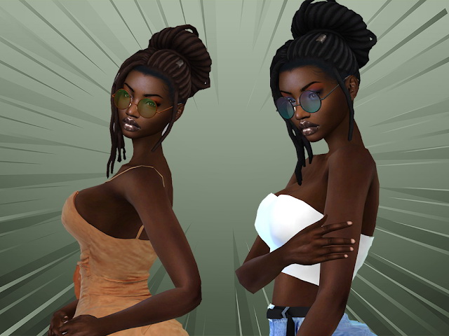 Sims 4 Imani Hair Recolor at Teenageeaglerunner