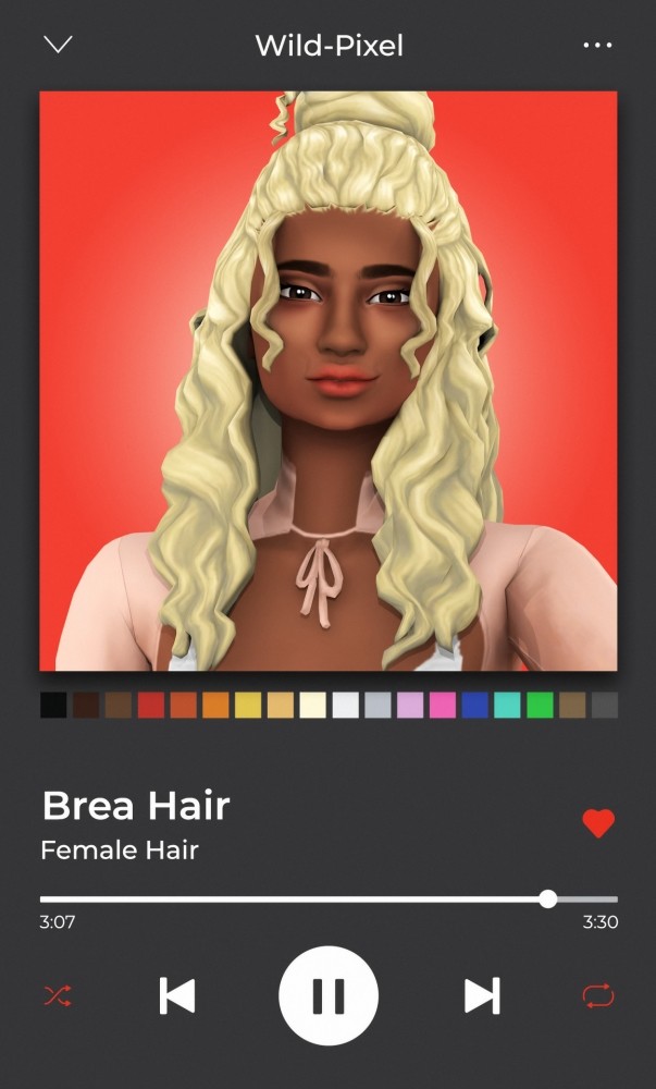 Sims 4 BREA HAIR at Wild Pixel