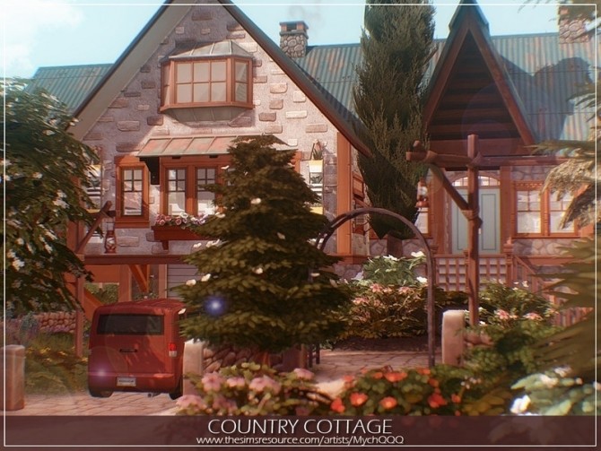 Sims 4 Country Cottage by MychQQQ at TSR