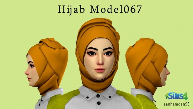 Sims 4 Hijab Model 067 & 068 With Meggy Collections & Irish SET at Aan Hamdan Simmer93