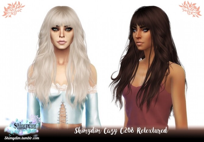 Sims 4 Cazy C208 Hair Retexture Naturals + Unnaturals at Shimydim Sims