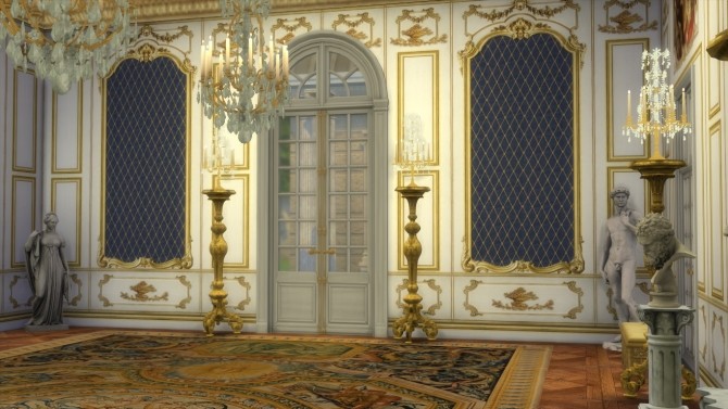 Sims 4 Royal Versailles Paneling Set at Regal Sims