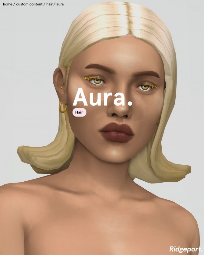 Sims 4 Aura Hair at Ridgeport