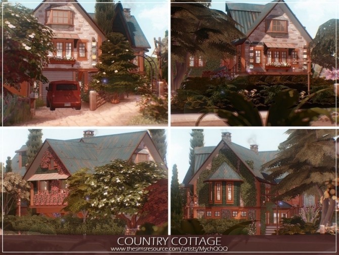 Sims 4 Country Cottage by MychQQQ at TSR