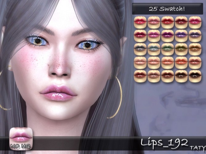 Sims 4 Lips 192 by tatygagg at TSR