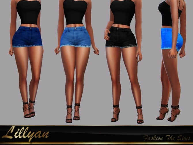 Sims 4 Anitta Short jeans by LYLLYAN at TSR