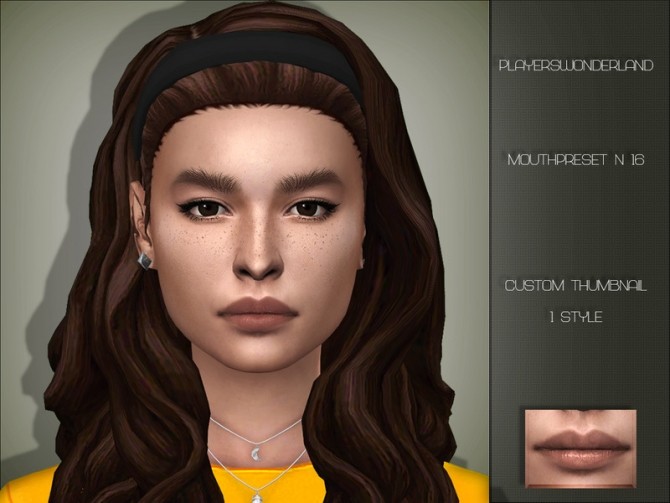 Sims 4 Mouthpreset N16 by PlayersWonderland at TSR
