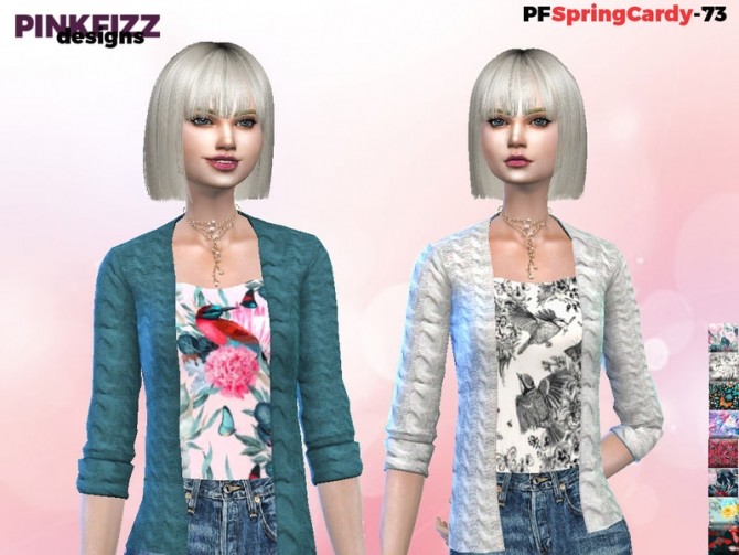 Sims 4 Spring Cardy PF73 by Pinkfizzzzz at TSR