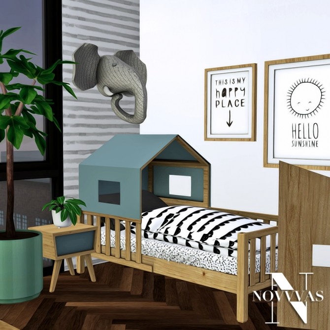 Sims 4 SAFARI TODDLER BEDROOM at Novvvas