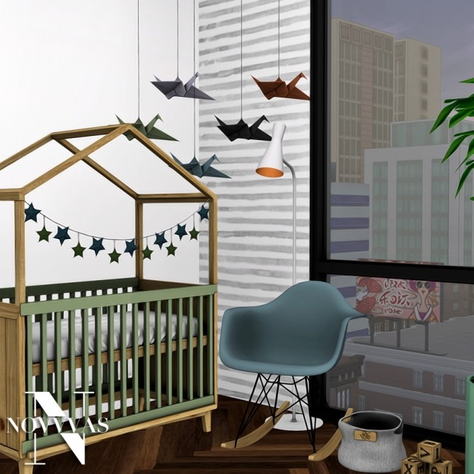 Sims 4 SAFARI TODDLER BEDROOM at Novvvas