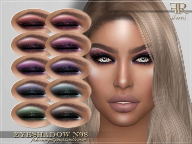 Sims 4 FRS Eyeshadow N98 by FashionRoyaltySims at TSR