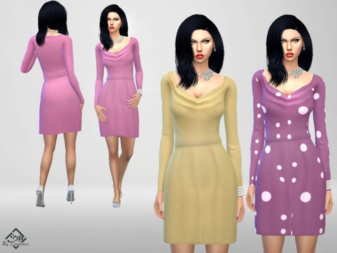 Sims 4 Spring Dress 2020 by Devirose at TSR