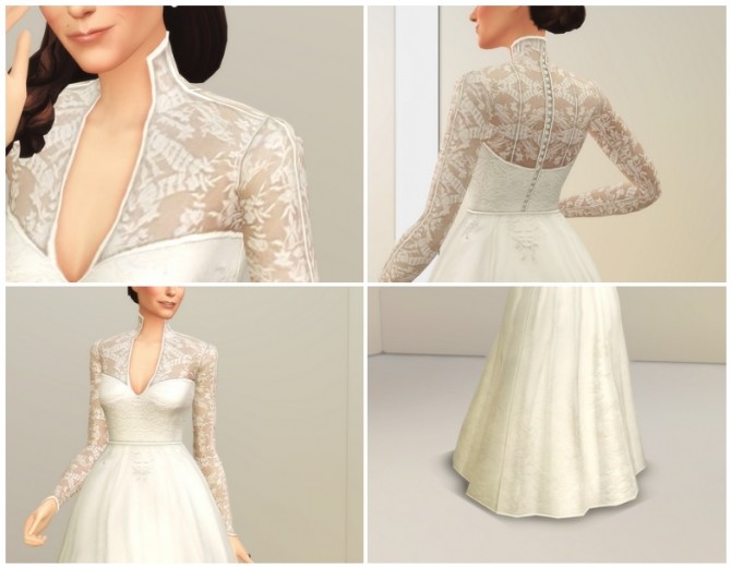 Sims 4 Catherine of England Dress at Rusty Nail