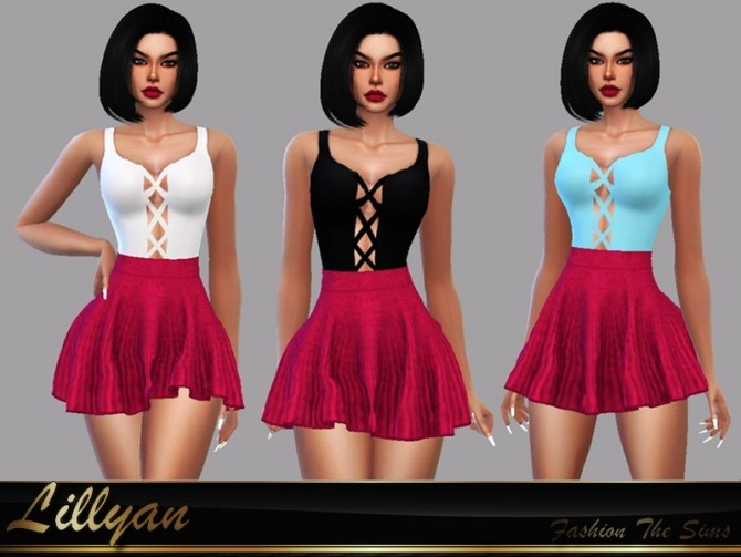 Sims 4 Top Marcely by LYLLYAN at TSR