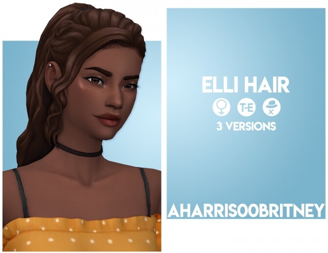 Sims 4 Elli Hair at AHarris00Britney